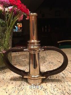 Vintage 2 Nickel De 1/2 Pouce Au-dessus De La Buse De Feu De Pipe De Jeu De Laiton Et La Pointe De 1 1/4 Pouce