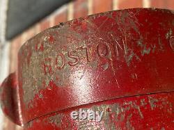 Vintage 50' Fire Hose Boston, Nfd Couplings En Laiton Repurpose