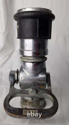 Vintage 8.5 La Buse de Tuyau de Pompier en Laiton Wooster Équipement de Lutte contre les Incendies