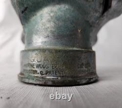 Vintage 8.5 La Buse de Tuyau de Pompier en Laiton Wooster Équipement de Lutte contre les Incendies