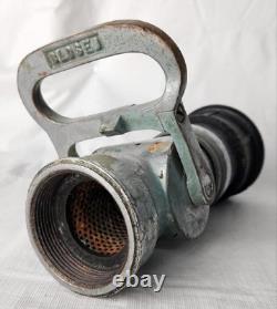 Vintage 8.5 La Buse en Laiton de Pompiers Wooster Équipement de Lutte contre les Incendies