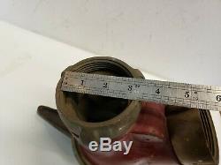 Vintage Bouche D'incendie Tuyau D'eau Wye Splitter Akron Brass Withmale Ends