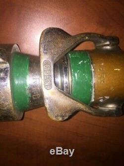 Vintage Brass Feu Buse Akron Équipement De Lutte Contre L'incendie 13