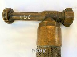 Vintage Bronze Penberthy USA White Flotmatic Fire Buzzle Strainer 1,5 À 1 Nps