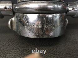 Vintage Chrome Elkhart 21/2 Po. Jeu Pipe & Wooster Ajustable Stream Fire Nozz