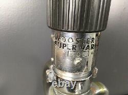 Vintage Chrome Elkhart 21/2 Po. Jeu Pipe & Wooster Ajustable Stream Fire Nozz