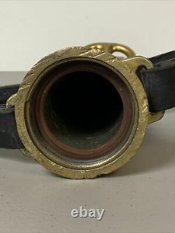 Vintage Elkhart 16.25 Solide Brass Double Poignée Fire Hose Nozzle