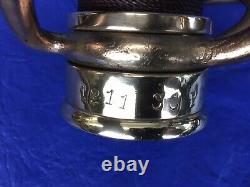 Vintage Elkhart Brass 15 Po. Tuyau De Jeu Et Buse D'incendie Enroulé Par Cordon / Poli