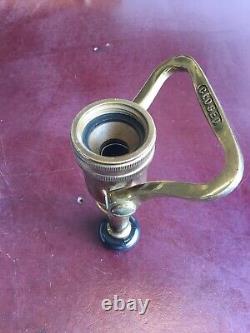 Vintage Elkhart Brass Mfg Co Tuyau D'incendie Nossle