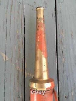 Vintage Lee Brass Buse Deluge Deck Gun Incendie Eau Canon Antique Fire