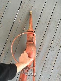 Vintage Lee Brass Buse Deluge Deck Gun Incendie Eau Canon Antique Fire