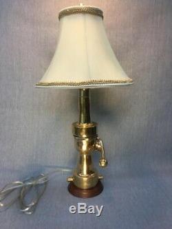 Vintage Morse, Arreter Buse De Feu Transformé En Lampe Sur Mesure