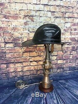 Vintage Nickelé 2 1/2 Po. Mars 1929 Larkin Feu Buse Lampe Sur Mesure
