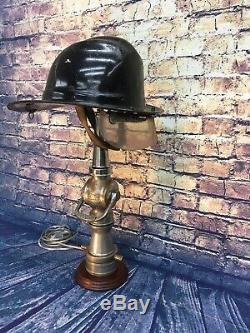 Vintage Nickelé 2 1/2 Po. Mars 1929 Larkin Feu Buse Lampe Sur Mesure