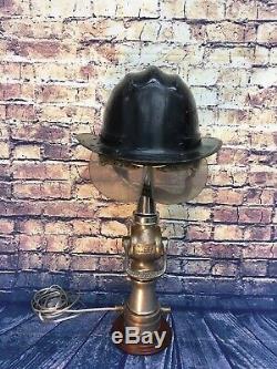 Vintage Nickelé 2 1/2 Po. Mars 1929 Larkin Feu Buse Lampe Sur Mesure