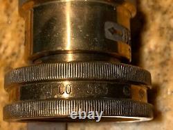 Vintage Solid Brass Fire Hose Spray Nozzle Par Elkhart Seco Sierra Ns #a 3 Lot