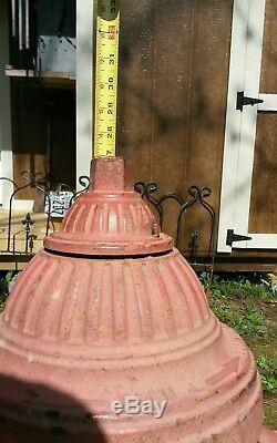Vintage USA Chattanooga Tennessee Fonte Bouche D'incendie Jardin Statue Sculpture