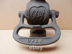 Vintage/antique Elkhart Brass Mfg Co. Buse Du Chef Du Feu 8 3/4 X 1 Npt