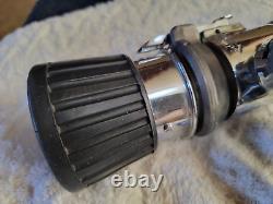 Vintage et RARE ! Buse de pompier Elkhart, 95 GPM, poignée pistolet, 20266 SFL-GT-95, 7lbs