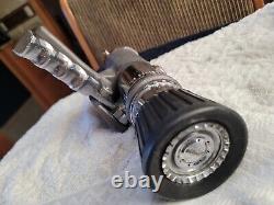 Vintage et RARE ! Buse de pompier Elkhart, 95 GPM, poignée pistolet, 20266 SFL-GT-95, 7lbs