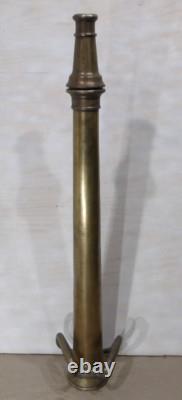 Vtg Douille de tuyau de camion de pompier en laiton massif W. D. Allen Mfg. Co. 30 Cannon