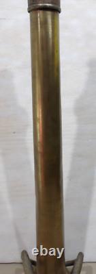 Vtg Douille de tuyau de camion de pompier en laiton massif W. D. Allen Mfg. Co. 30 Cannon