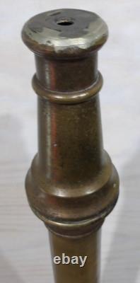Vtg Douille de tuyau de camion de pompier en laiton massif W. D. Allen Mfg. Co. 30 Cannon