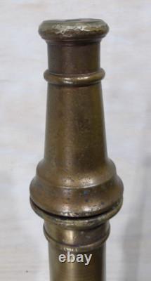 Vtg Douille de tuyau de camion de pompier en laiton massif W. D. Allen Mfg. Co. 30 Cannon