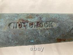 Vtg Elkhart Pompier 10 Buse en Laiton et Poignée de Tuyau d'Incendie LPS-200 No-Shock