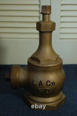 Vtg M. Greenberg's Sons SF Wharf Hydrant de Pompiers du Comté de Los Angeles LA Co FD Dept