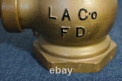 Vtg M. Greenberg's Sons SF Wharf Hydrant de Pompiers du Comté de Los Angeles LA Co FD Dept