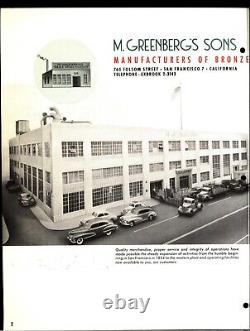 Vtg M. Greenberg's Sons SF Wharf Hydrant de Pompiers du Comté de Los Angeles LA Co FD Dept