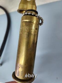 Vtg Pompier INDIAN D. B. SMITH Nettoyage de la Pompe à Eau en Laiton Sac à Dos Tuyau Buse