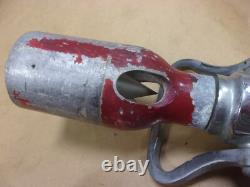 Vtg Rare Elkhart Fire Boss Tuyau Double Buse Chimique à Eau en Laiton Poignée Pistolet Ancienne
