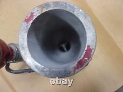 Vtg Rare Elkhart Fire Boss Tuyau Double Buse Chimique à Eau en Laiton Poignée Pistolet Ancienne