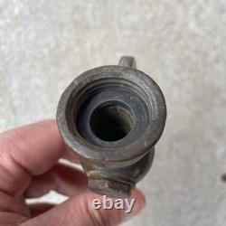 Vtg Robinet en laiton massif du 19ème siècle de la société Harlin Mfg Co pour tuyau d'incendie à haute pression