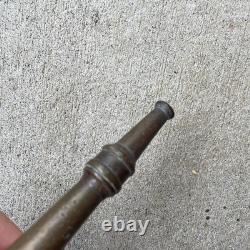 Vtg Robinet en laiton massif du 19ème siècle de la société Harlin Mfg Co pour tuyau d'incendie à haute pression