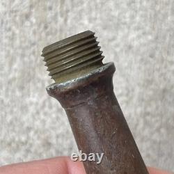 Vtg Robinet en laiton massif du 19ème siècle de la société Harlin Mfg Co pour tuyau d'incendie à haute pression