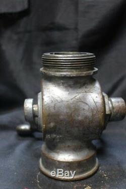 Vtg Shut Off Valve Pour Tuyau D'incendie Buse Akron Brass 1964 Seagrave Firetruck