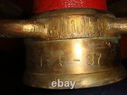 W. D. Allen Mfg. Co. Brass Firehose Nozzle -1/9/37 (underwriters Playpipe) #8
