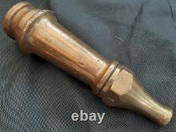 Wwii Vintage, Brass & Copper Fire Fighting Hose Nozzle, Stamped Afs 1939